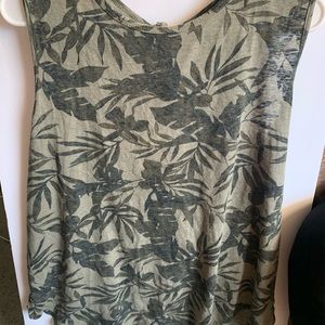 Open back muscle tank top